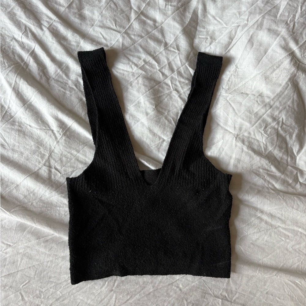 Urban Outfitters Black Knit Crop Top